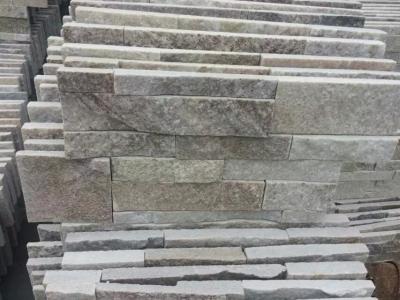 China Golden Wooden Vein Quartzite Thin Stone Veneer,Natural Quartz Culture Stone,S cut Stone Cladding for sale