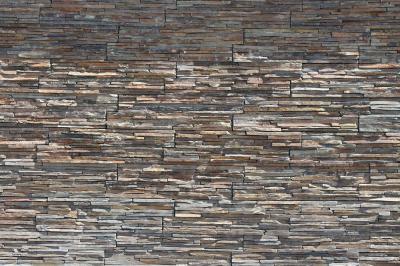 China Slim Strip Rusty Slate Ledgestone, Slate Cemented Culture Stone,Thick Real Stacked Stone for Wall for sale