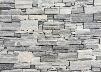 China Cloudy Grey Quartzite Z Stone Cladding,Natural Thick Culture Stone Veneer, Z Cut Stacked Stone for sale