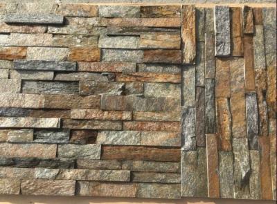 China Rustic Quartzite Stacked Stone,Natural Z Stone Cladding,Real Stone Veneer,Outdoor Wall Stone Panel for sale