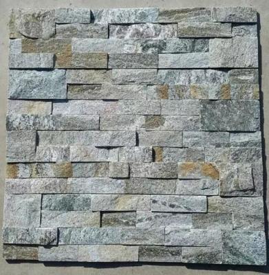 China Colorful Forest Quartzite Culture Stone,Quartzite Ledgestone,Natural Stacked Stone,Real Stone Cladding,Thin Stone Veneer for sale