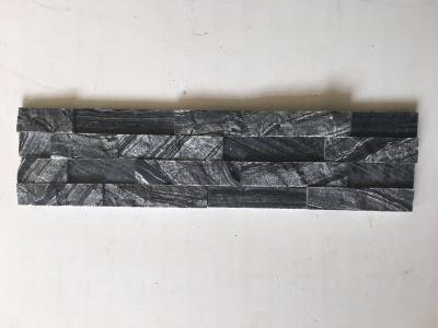 China Black forest marble ledgestone,black wooden marble stone cladding,black marble stacked stone,marble culture stone for sale