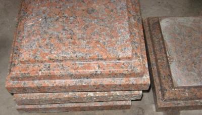 China G562 Granite Column Cap, China Capao Bonito Granite Pillar Cap, Crown Red Granite Column Top for sale