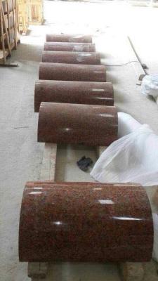 China G562 Maple Leaf Red Granite Column, Crown Red Granite Roman Columns, China Capao Bonito Granite Columns for sale