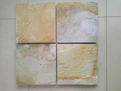 China Yellow Gold Quartzite Tiles,Stone Flooring Tiles,Quartzite Wall Tiles,Yellow Stone Floor Tiles for sale