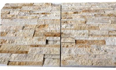 China Yellow Limestone Culture Stone,China Travertine Ledger Panels,Marble Stacked Stone,Yellow Stone Panels,Stone Cladding for sale