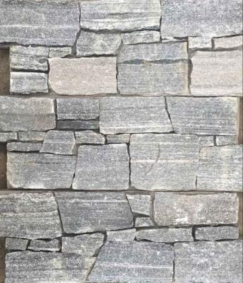 China Cloudy Grey Granite Cemented Stone Cladding,Zclad Stacked Stone,Natural Culture Stone,Outdoor Landscaping Stone Panel for sale