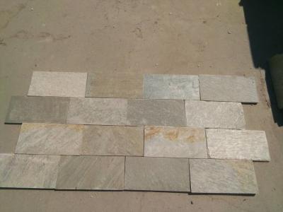 China Pavimentadoras de la cuarcita de la ostra, baldosas beige de la cuarcita, piedras partidas del patio de la cuarcita de la cara, piedra de pavimentación amarilla de la cuarcita en venta