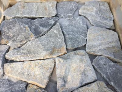 China Blue Quartzite Random Flagstone,Crazy Stone,Irregular Flagstones,Random Stone,Flagstone Wall for sale