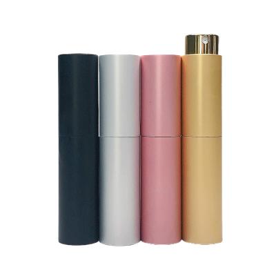 China Hot Sale Rotary Aluminum Refillable Perfume Pen Spray Bottle 8ml 10ml 15ml Mini Portable Atomizer Bottle Travel Cosmetic for sale