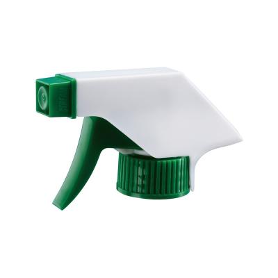 China Non Spill Plastic Trigger Sprayer 28/400 28/410 28/415 Ratchet 28mm Trigger Sprayer Green Trigger Sprayer FTA-06 for sale