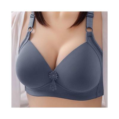 China LD-WX279 2021 Ladies Antibacterial Underwear Under Clothes Stylish Soft Padded Push Up Plus Size Seamless Bra for sale