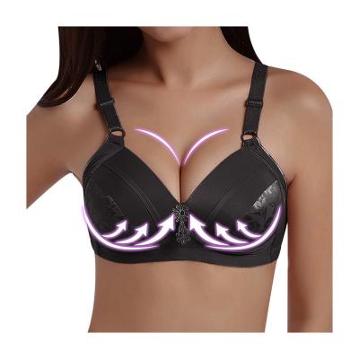 China QUICK DRY women lace up print bra radio plus size push up bra sexy lingerie for sale