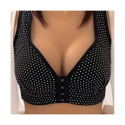 China Manufacturer Wholesale Large Size QUICK DRY Non-Steel Ring Ladies Gather For Women Front Button Vest Sexy Pump Plus Size Casual Bra for sale