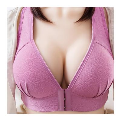 China Front Buckle Seamless Bra Push Up Bra Xxxl Ladies Support Breathable Sexy Lace Women Bra Big Size Stretchy QUICK DRY Young Girls for sale