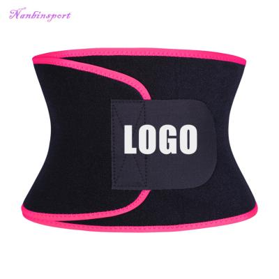 China NANBIN Free Sample Weight Loss Comfortable Breathable Latex Elastic Design Sweat Shaper Slimming Belt Plus Size Waist Trimmer Belt for sale