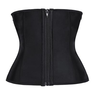 China NANBIN New Design Antibacterial Latex Side Zipper Body Shaper Top Women Waist Trainer for sale