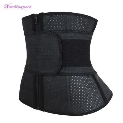 China NANBIN Black Breathable Waist Trainer Waist Trainer Latex Body Shaper Waist Trainer for sale