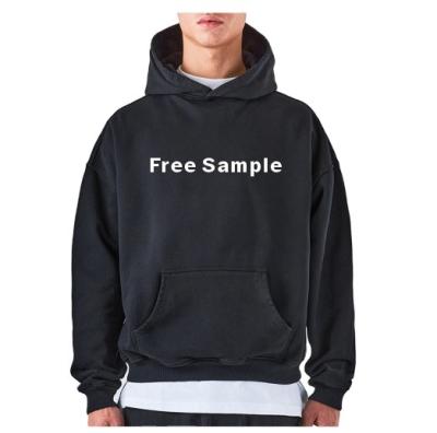 China Custom Thick Hoodies Terry Drop Shoulders Oversized Pullover French Cotton Logo Free Sample High Quality Anti-wrinkle for sale