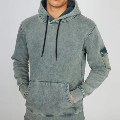 China Wholesale Anti Shrink Pullover Hoodie Vintage Washed 100% Cotton Heavyweight Mens Hoodies for sale