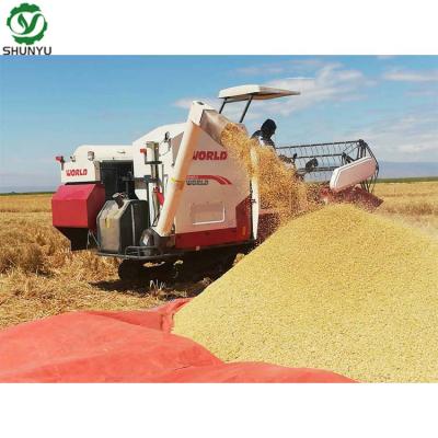 China The Cheapest Rice Price World 102HP Rice And Wheat Combine Harvester for sale