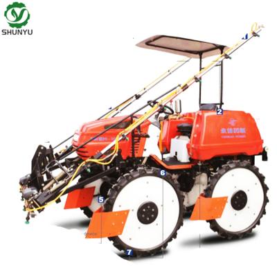 China Farms Paddy Field Self Propelled Spray Rod Sprayer For Rice for sale