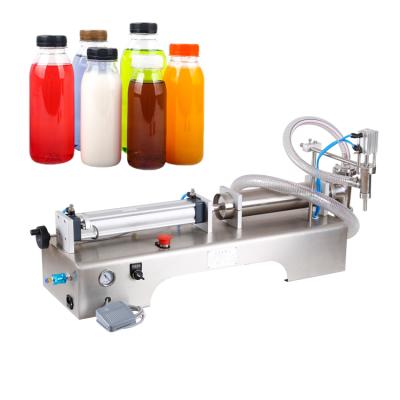 China Beverage Good Price Manual Automatic 1/2/4 Nozzles Liquid Shampoo Milk Beverage Filling Machine for sale