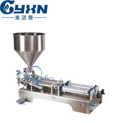 China Double Headed Beverage Water Pressure Deodorizer Oil Filling Machine Refrigerant Liquid Filler for sale