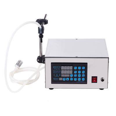 China Mini Digital Control Beverage Semi Automatic Mini Digital E Pump Liquid Filler Bottle Filling Machine for sale