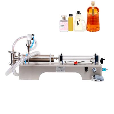 China Semi automatic beverage 100ml 550ml 1000ml edible oil food milk juice box liquid vial filling machine for sale