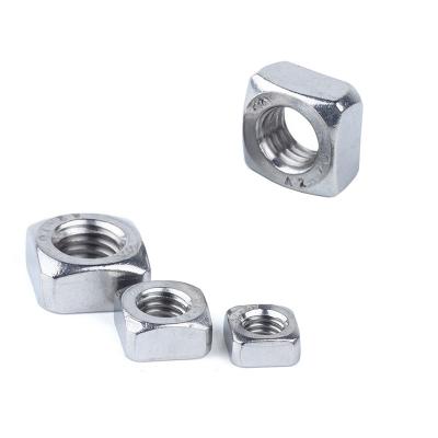 China Water Treatment Custom Made Zinc Plated Carbon Steel Square Nut  M3 M4 M5 M6 for sale