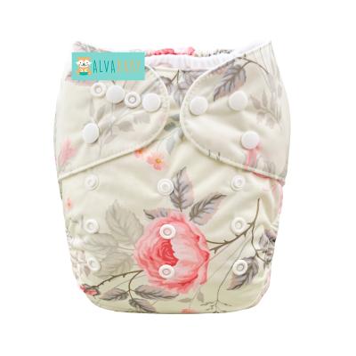 China New ALVABABY Baby Cloth Products Baby Cloth Weave Reusable Diapers for sale