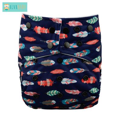 China ALVABABY Printed Baby Products For Sale Size One Cloth Diaper Eco-Friendly Diapers for sale