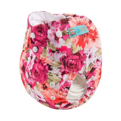 China ALVABABY Cute Plus Size Printed Organic Alva Cloth Diaper Diaper for sale