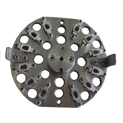 China LC/UPC Connector Polishing 12 Connector Round LC/UPC Fiber Optic Connector Jig Polishing Fixtures for sale