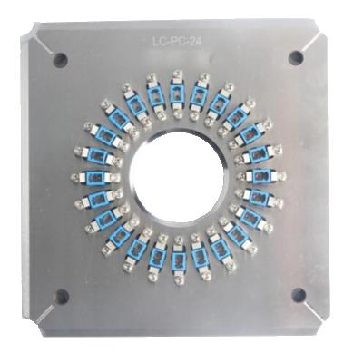 China LC/UPC Connector Polishing 24 Square LC/UPC Connectors Fiber Optic Connector Jig Polishing Fixtures for sale