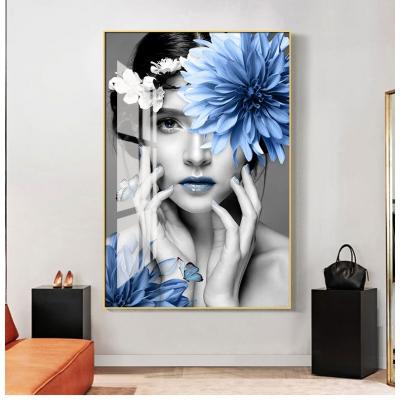 China Waterproof+ECO-Friendly+High definition temperament lady living room painting art artwork murals porch sofa background painting wall painting for sale