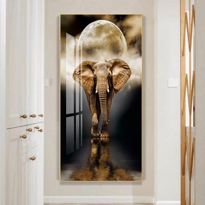 China Waterproof+ECO-Friendly+High Definition Elephant Canvas Painting Porch Decoration Canvas Art Painting Animal Wall Printing Decoration for sale