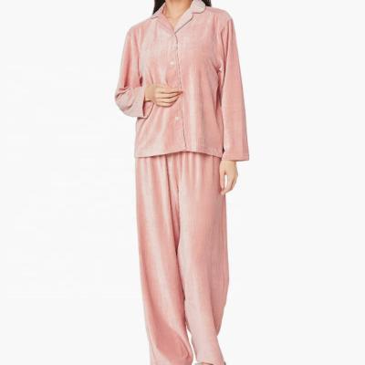 China Spring and Autumn Summer Style Household ClothesFor Spring and Autumn Summer Long Slim Sleeving Women Velvet Cloth Pajamas Suit Pants for sale