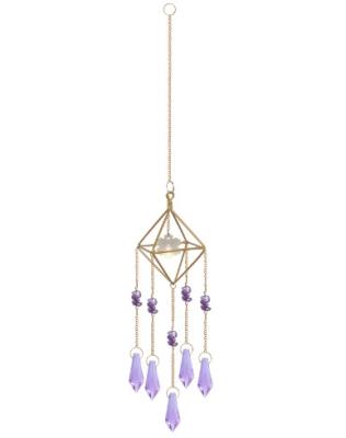 China Hanging Decoration Diamond Prisms Pendant Dream Catcher Garden Wind Chimes Europe Crystal Pendant Light Catcher Rainbow for sale