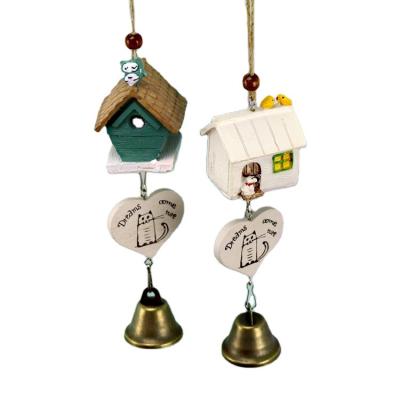 China Cute Hanging Pastoral Japan Wind Chimes Resin Opens Creative Ornaments Student Japanese Style Cheap Gifts Wind Rings Outdoor Decor for sale