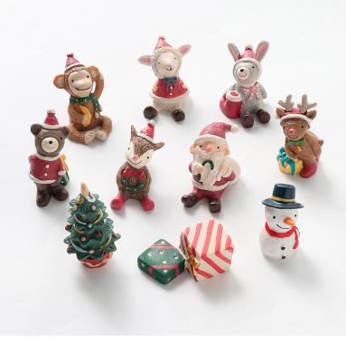 China Cute Mini Christmas Couple Figurine Doll Merry Christmas Decorations For Christmas Home Ornament Christmas New Year 2023 for sale