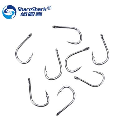 China Freshwater Fish Hook 500Pcs/box Fishing Sets Fish Tackle Size #3-12 Strong High Carbon Steel Circle Hooks Set for sale