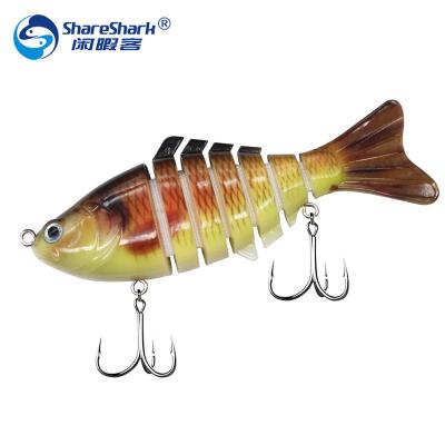 China 7 Segment Fishing Lures Joined Swimbait Wobblers Crankbait Hard Bait Isca Artificial Fishing Lure 10cm for sale