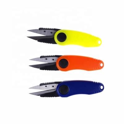 China Outdoor Activities Fishing Multifunctional Line Equipment 1PCS Mini Fishing Portable Plastic Scissors Cutter Fishing Tackle for sale