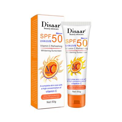 China Vitamin C sunscreen moisturizes the whole body and prevents ultraviolet rays. wholesale sunscreen 50g sunscreen DS330-1 for sale