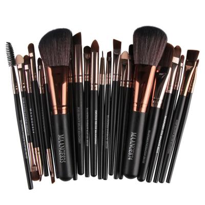 China Wool Wholesale Corrugated Nylon Private Label Make Up Brushes 32 Pieces Professional Makeup Brush Set With Cosmetic Bag for sale