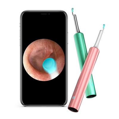 China Other 3 axis ear cleaning rod with ear scoop food grade otoscope ear camera wifi Q-elastic visual endoscope for sale