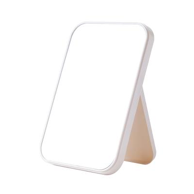 China HD One Side Lighted Makeup Mirror Desktop Colorful Dressing Mirror Folding Large Portable Cosmetic Mirror for sale