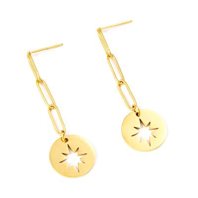 China Wholesale Fade Jewelry 14K Gold Religious Jewelry Earrings Never Star Stud Earrings Dangle Women for sale